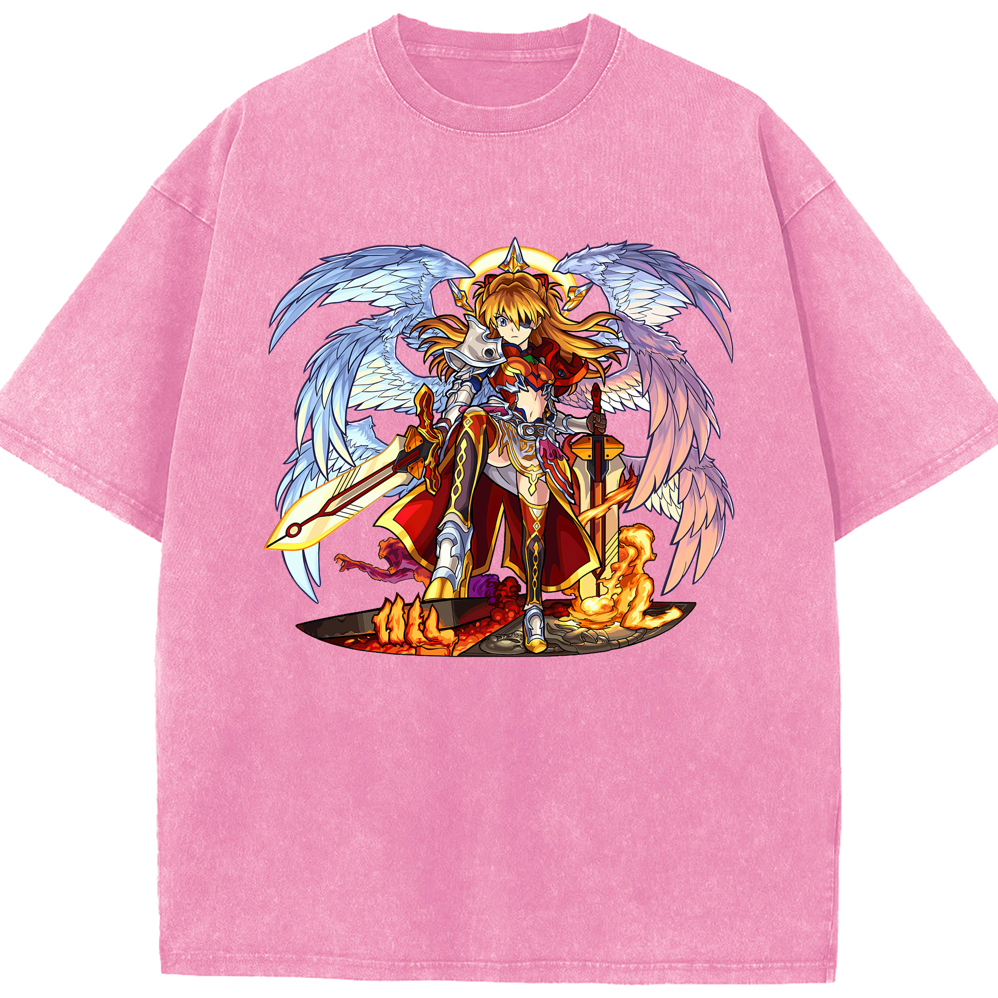（画像用） EVA 新世紀エヴァンゲリオン 綿100% ヴィンテージ風 半袖Tシャツ（フロントプリント）